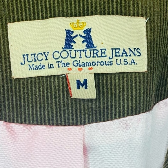 Juicy Couture Women’s Brown 3/4 Sleeve Corduroy Single Button Blazer Siz… - Picture 10 of 11